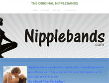 Tablet Screenshot of nipplebands.com